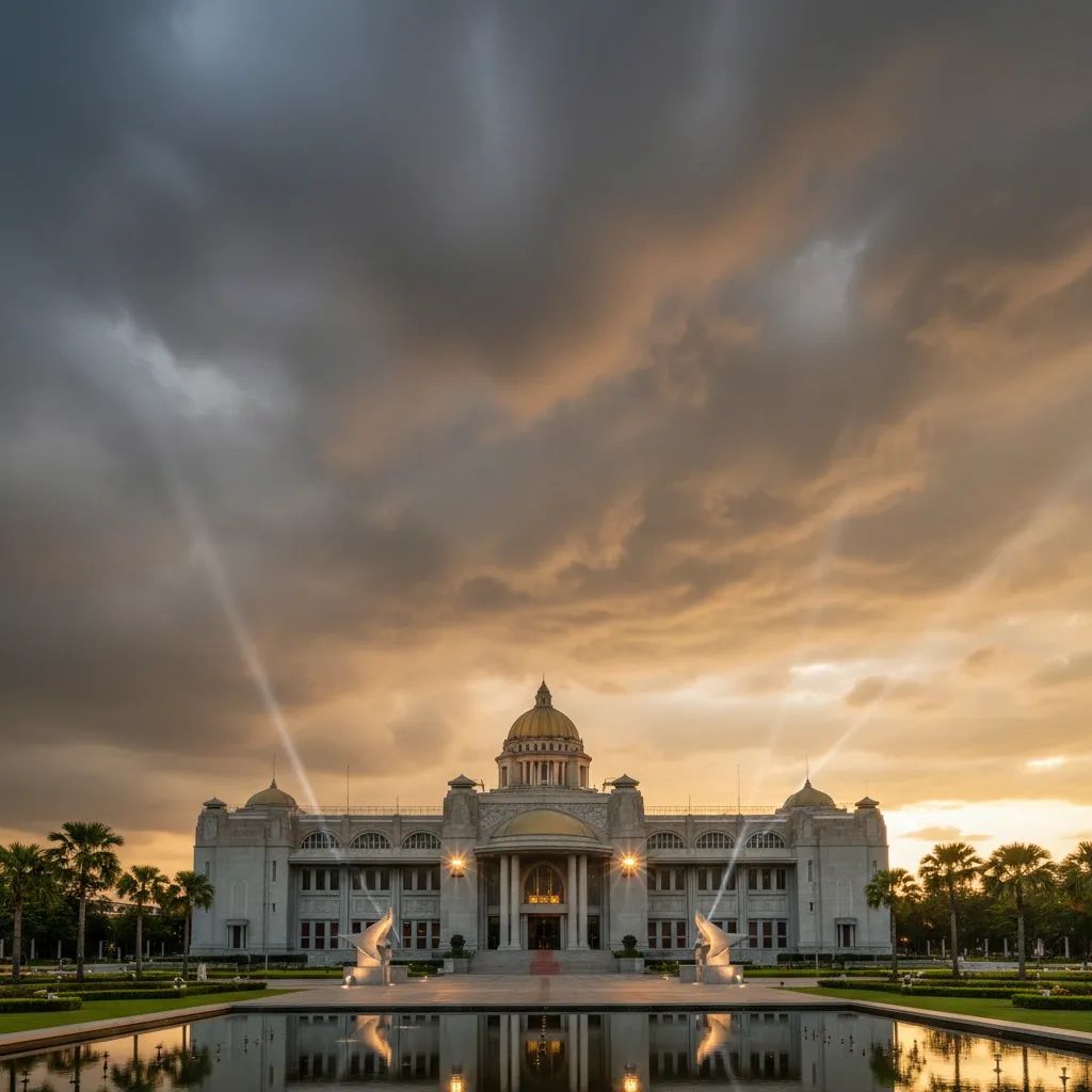 Thai parliament building representing legislative oversight and energy policy debate
