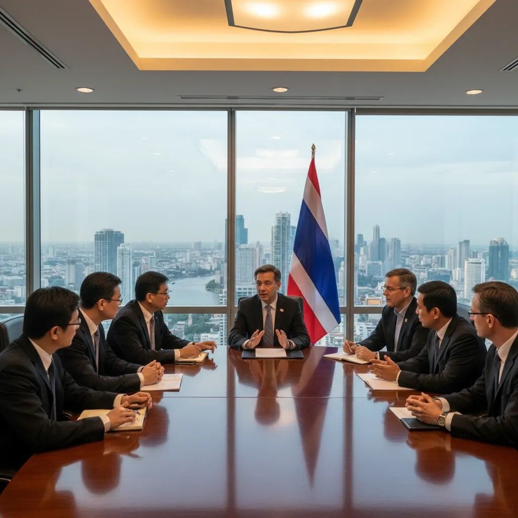 International health officials in conference discussing Thailand's WHO candidacy