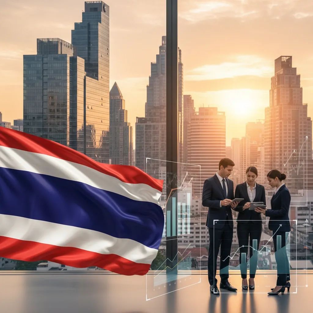 Bangkok financial district with modern buildings representing Thailand's capital market reforms and investment opportunities