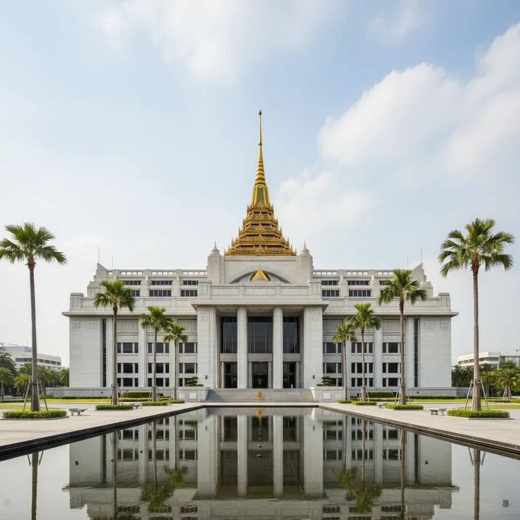 Thai parliament building symbolizing electoral governance and political accountability